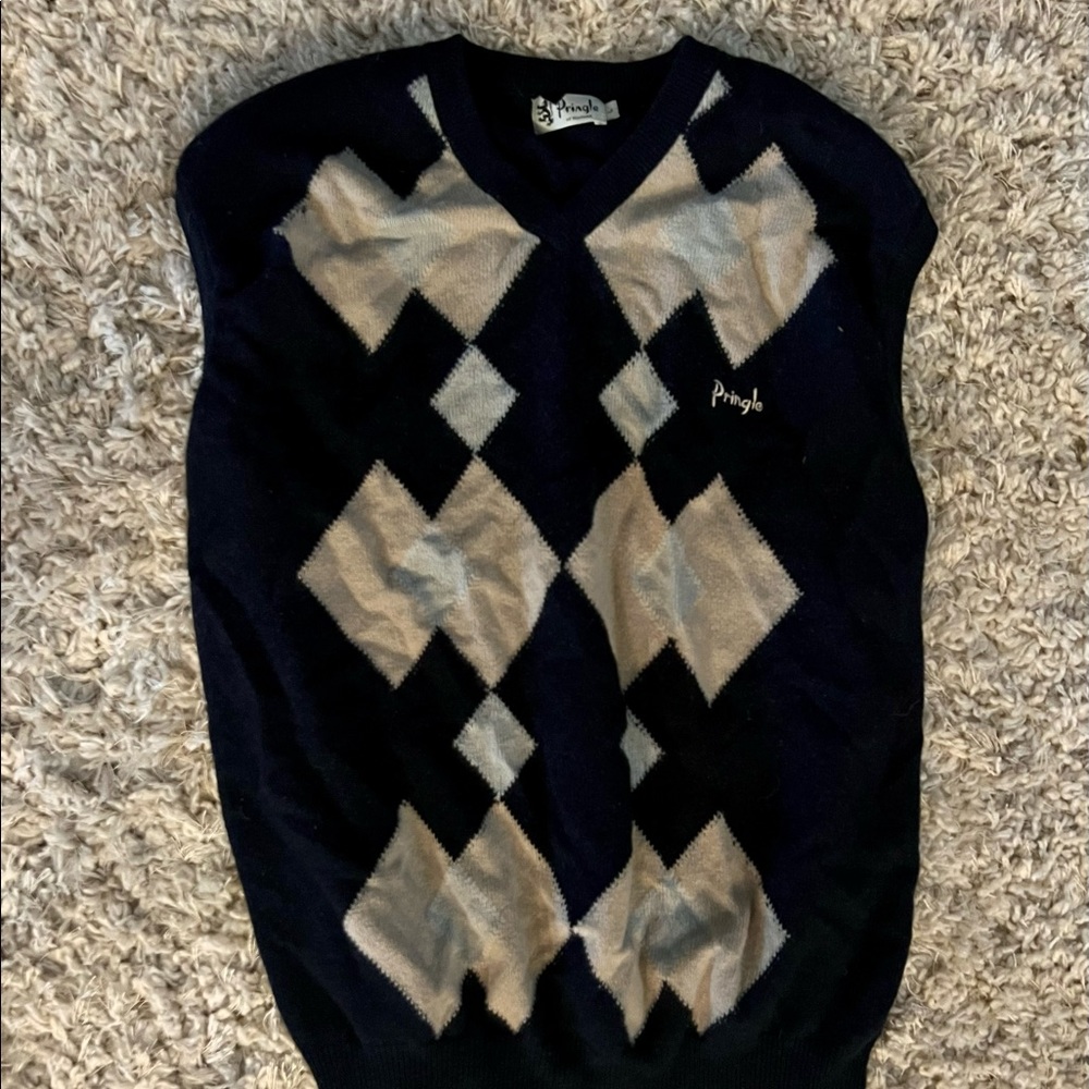 Vintage argyle sweater vest